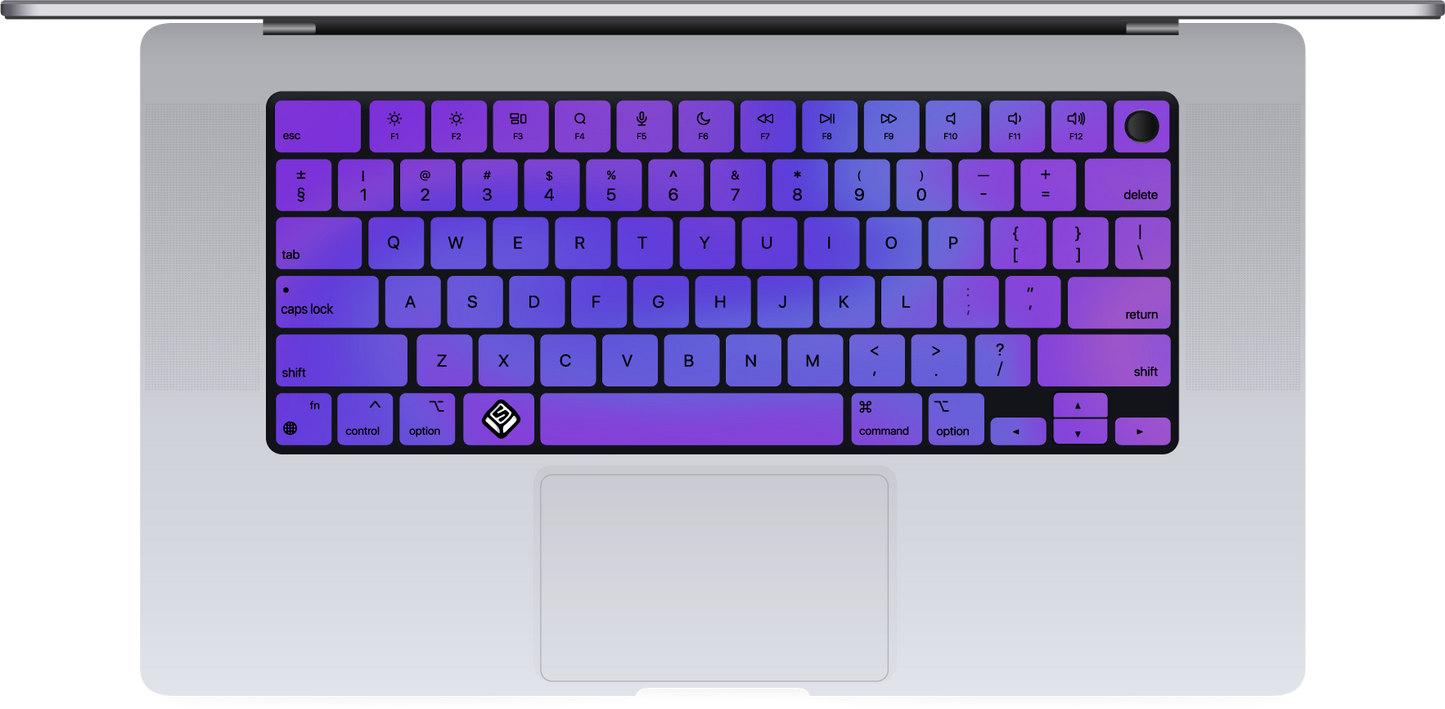 Purple #2 MacBook Keyboard Sticker