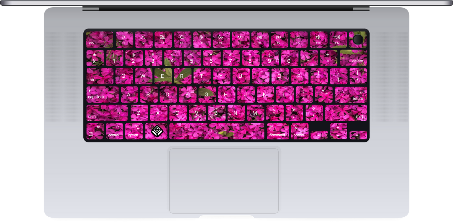 Bed of Flowers MacBook Keyboard Sticker