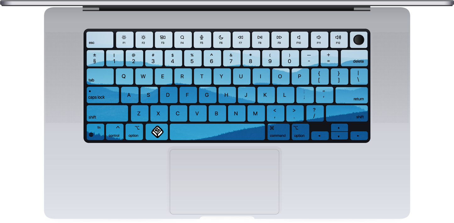 Blue Mountain MacBook Keyboard Sticker