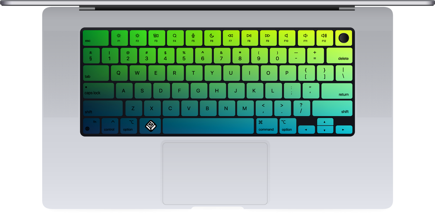 Greenish Blue MacBook Keyboard Sticker