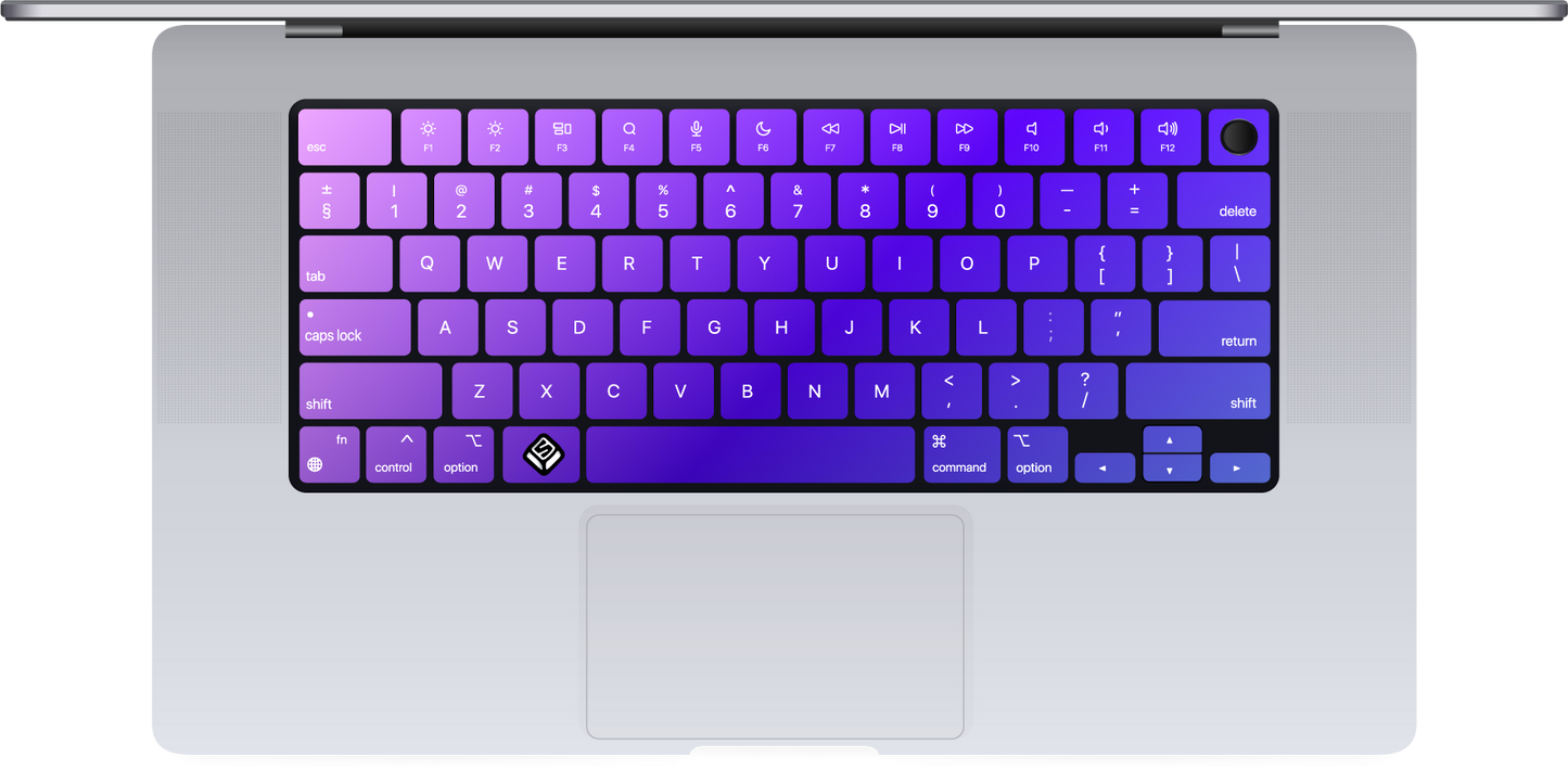 Purple MacBook Keyboard Sticker