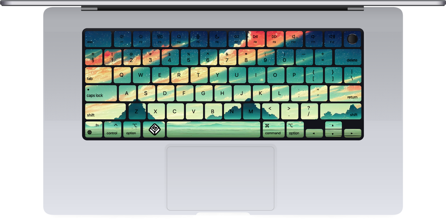 Hilly Landscape MacBook Keyboard Sticker